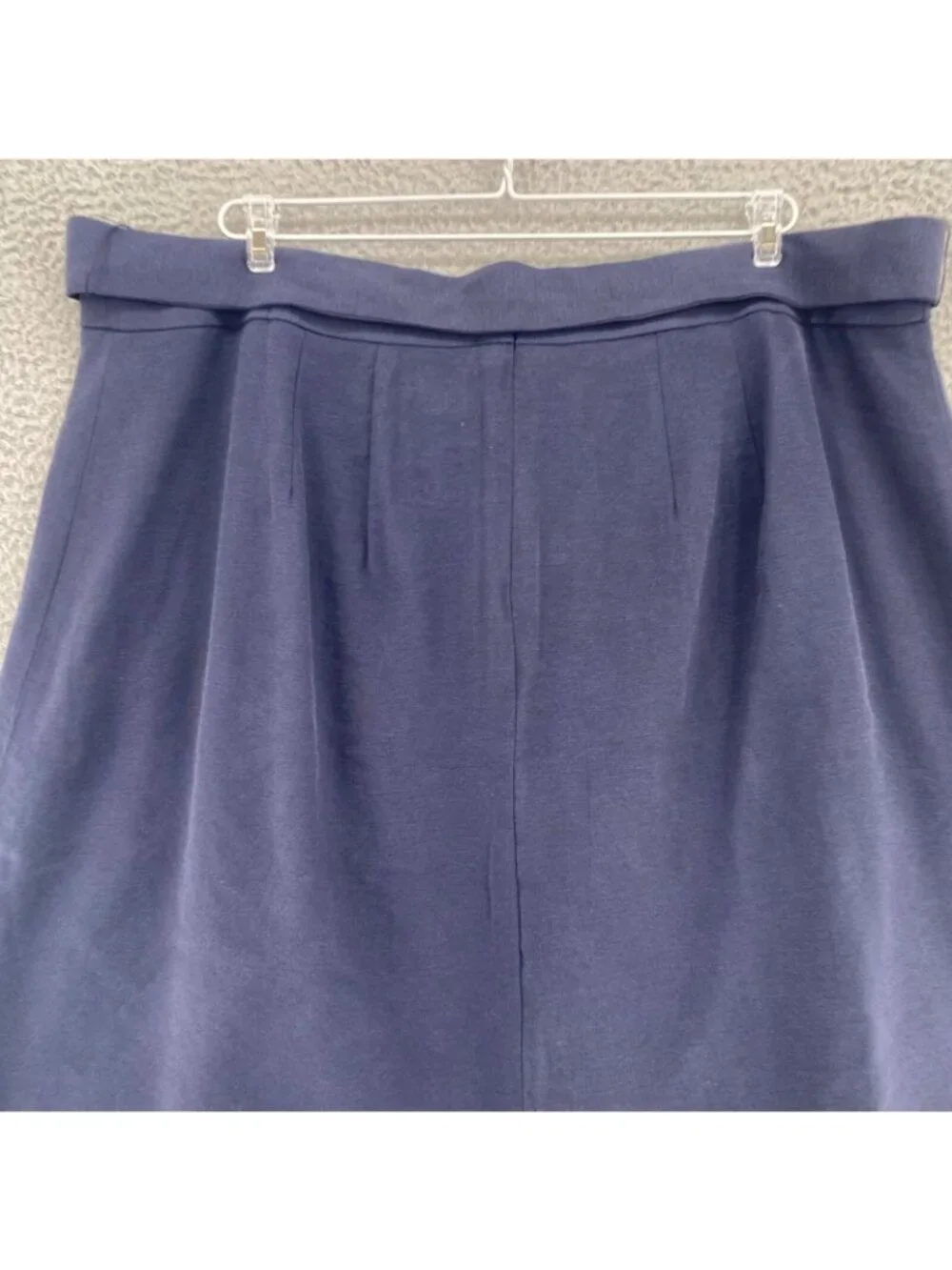 Eloquii Skirt Womens 18 Plus Navy Twill A Line Above The Knee Sash Belted Casual